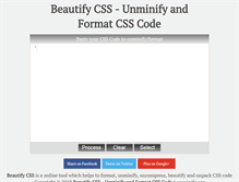 Tablet Screenshot of beautifycss.com